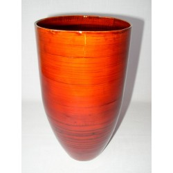 Bambusová váza optima červená