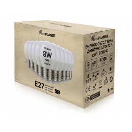 10x LED žárovka E27 - G45 -...