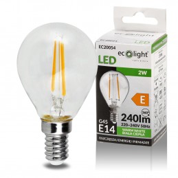 LED žárovka E14 2W teplá bílá