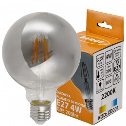 LED žárovka G95 - E27 - 4W...