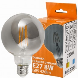 LED žárovka G95 - E27 - 8W...